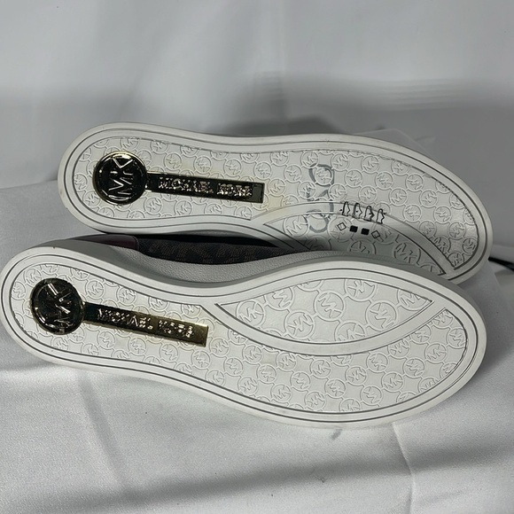 Michael Kors City Sneaker Burgundy/Brown Size 8 - Picture 6 of 9